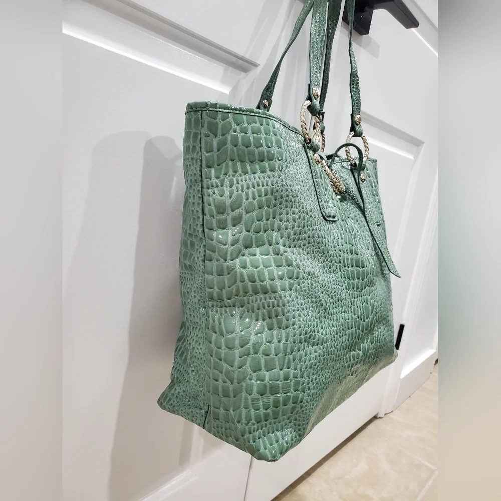 Ivanka Trump Croc Simulated Leather Tote - Picture 6 of 14